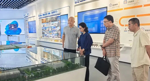 邗江生态环境局局长刘扬带队前往迈安德集团开展实地走访调研